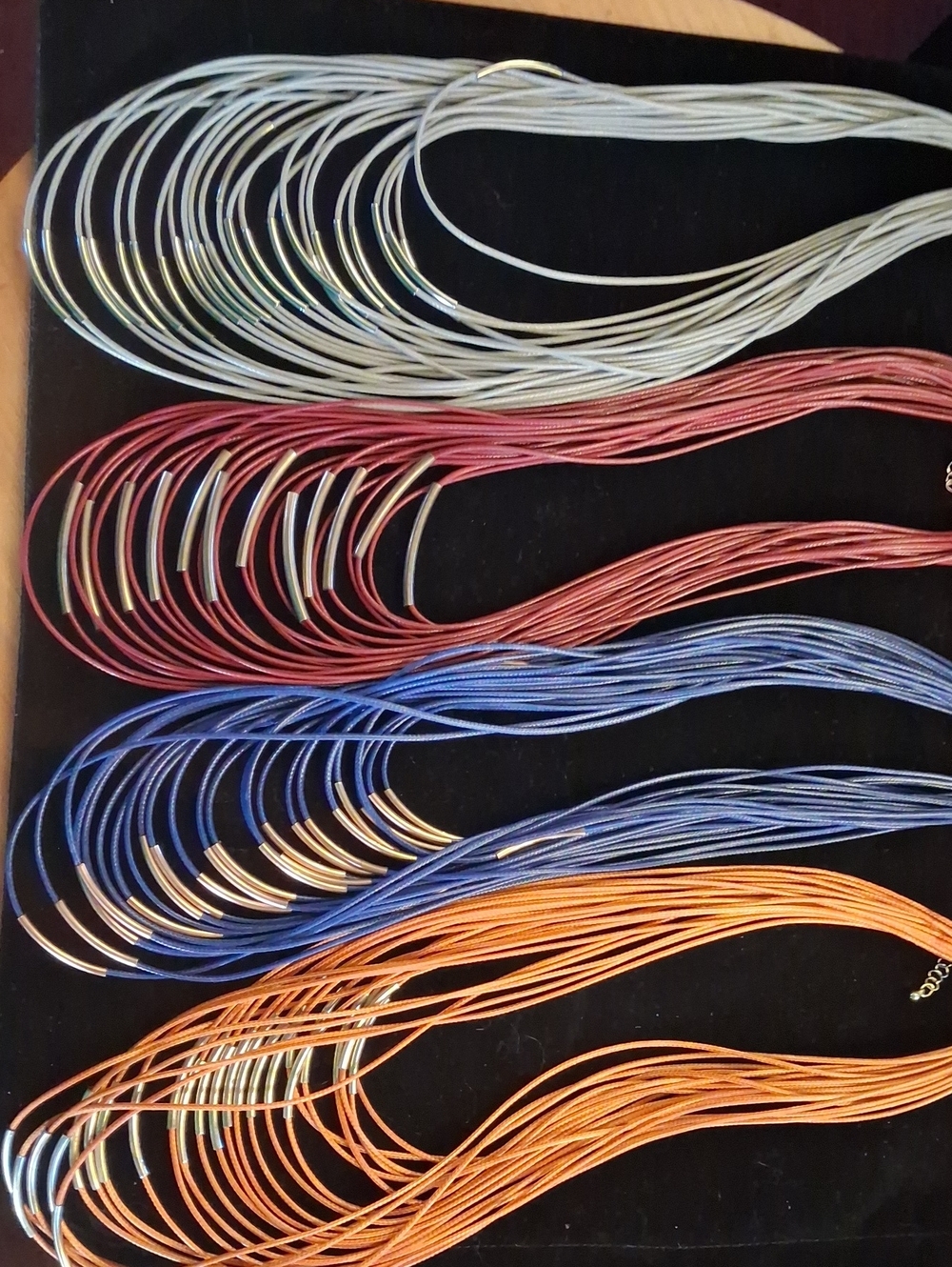 paparazzi Blue, Orange, Red, Green Multi-Color Layered Necklaces Set